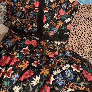 Alexia Admor Black Multi Floral Dress